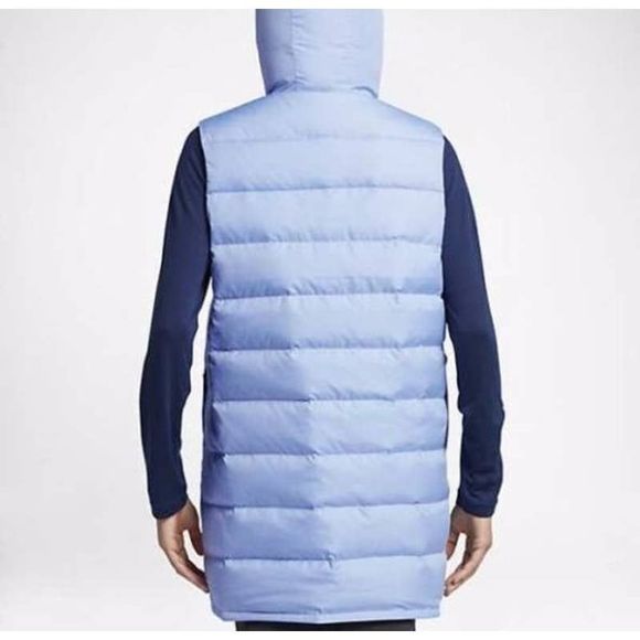NEW Women's Small NIKE The NikeLab Essentials Padded Vest Blue 848739-438 - Picture 2 of 6